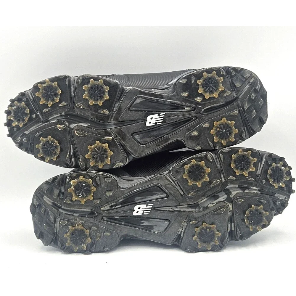 New Balance Striker v3 Golf Shoes Black Camo Spiked Men's US 9 2E Wide